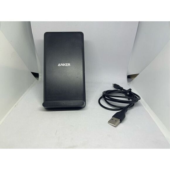 Anker Wireless Charger with Power Adapter, PowerWave Stand A2524 with cord - Picture 1 of 5